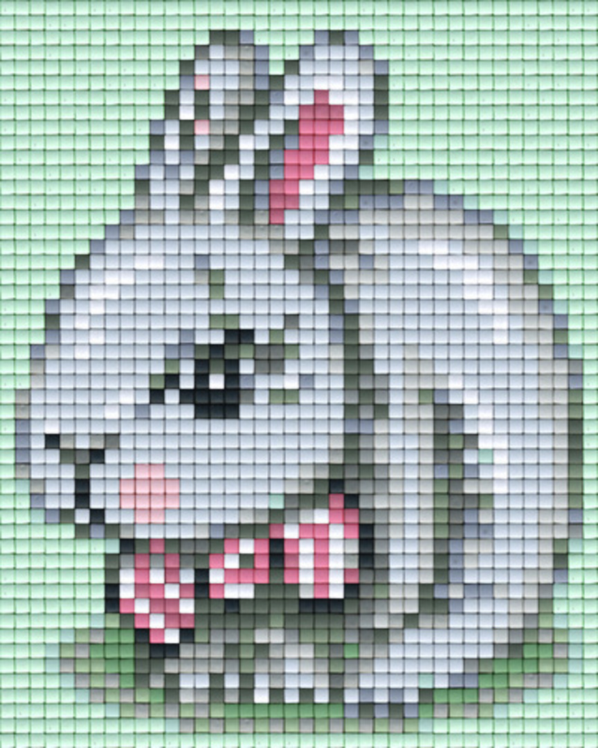 Rabbit One [1] Baseplate PixelHobby Mini-mosaic Art Kits image 0